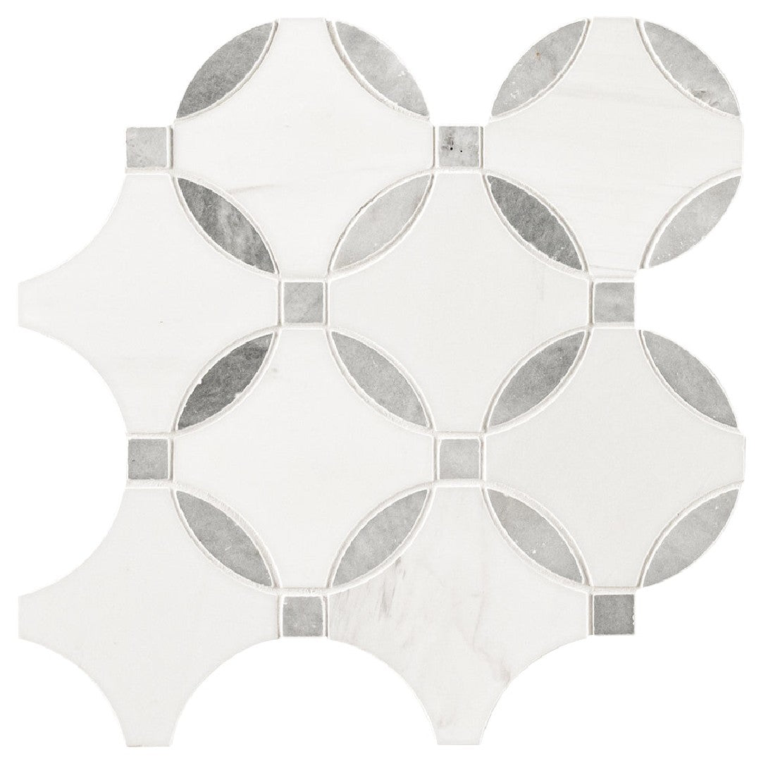 MS International 10.25" x 10.25" Bianco Dolomite Marble Mosaic