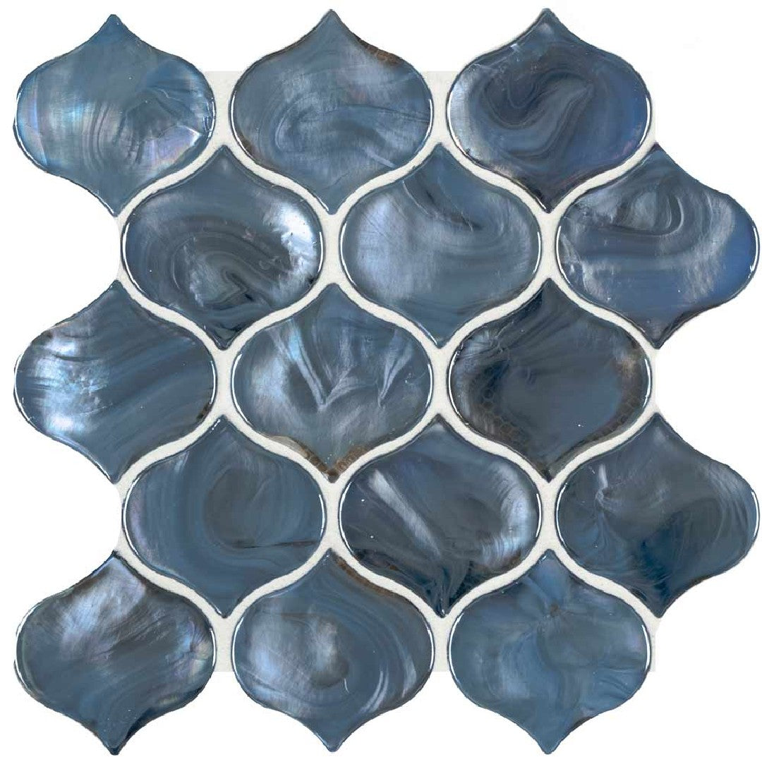 MS International 10" x 10.2" Specialty Shape Glossy Marble Mosaic