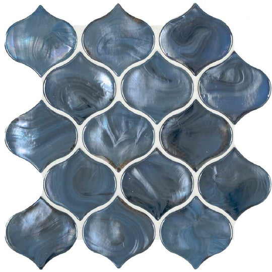 MS International 10" x 10.2" Specialty Shape Glossy Marble Mosaic