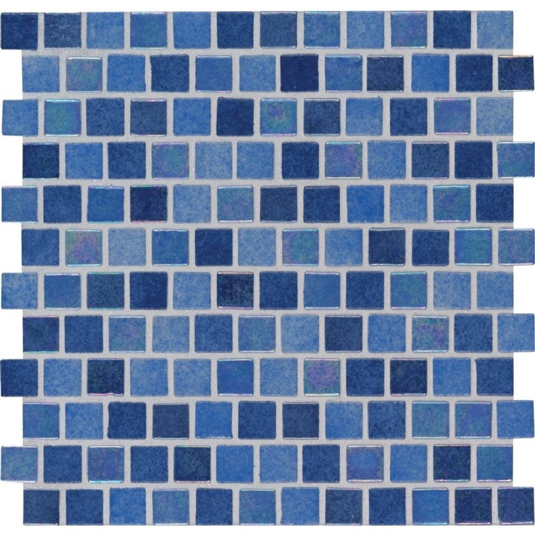 MS International 11.81" x 11.81" Hawaiian Staggered Glass 1" Mosaic