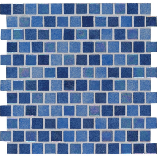 MS International 11.81" x 11.81" Hawaiian Staggered Glass 1" Mosaic