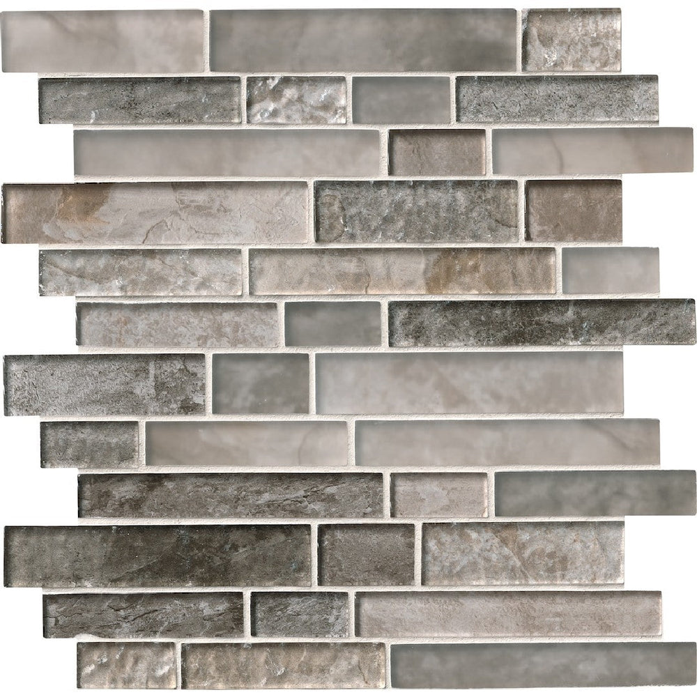 MS International 12" x 12" Savoy Linear Glass Mosaic