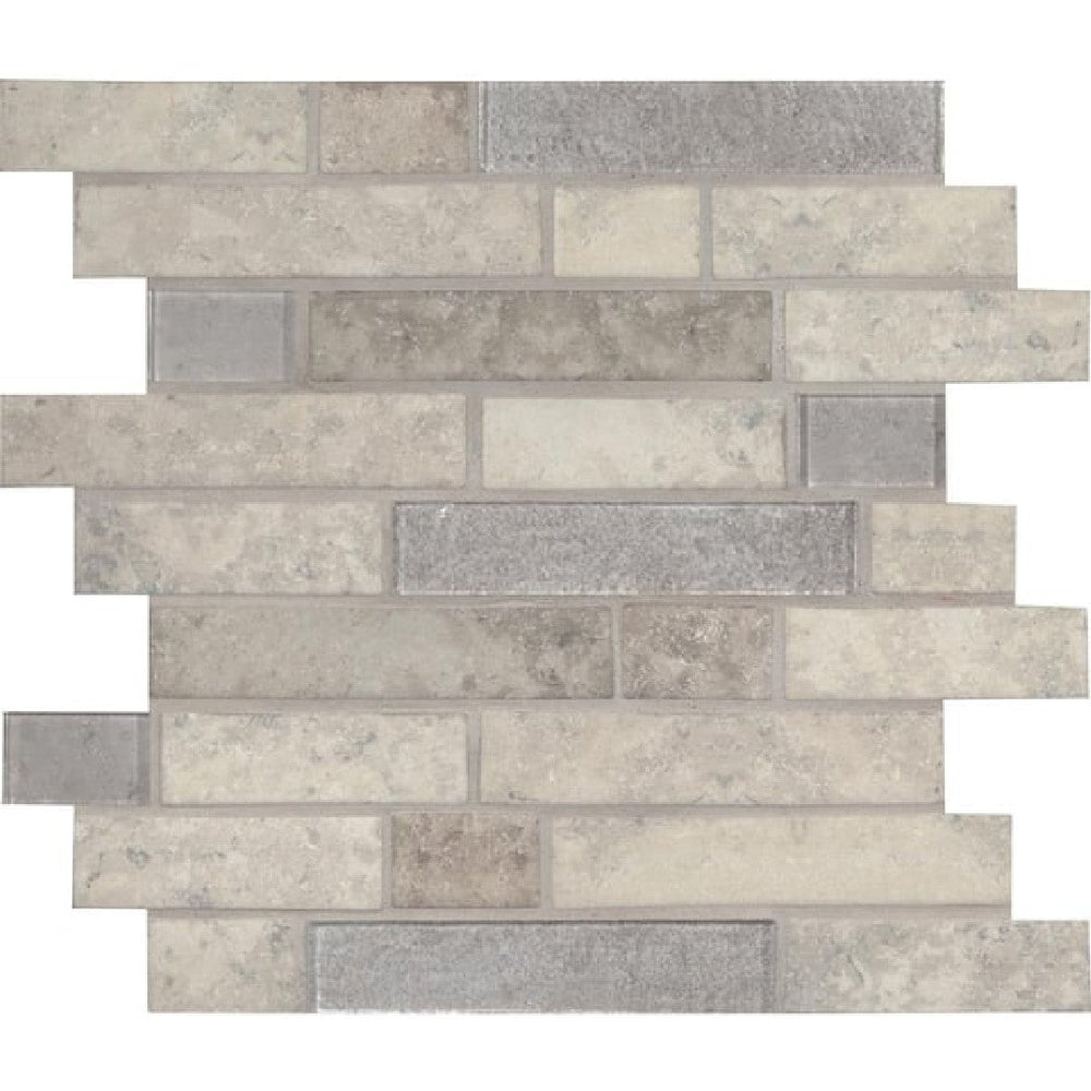 MS International 11.81" x 11.81" Zodia Linear Glass Mosaic