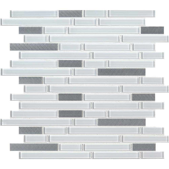 MS International 11.81" x 12" Decorative Blends Glass Mosaic