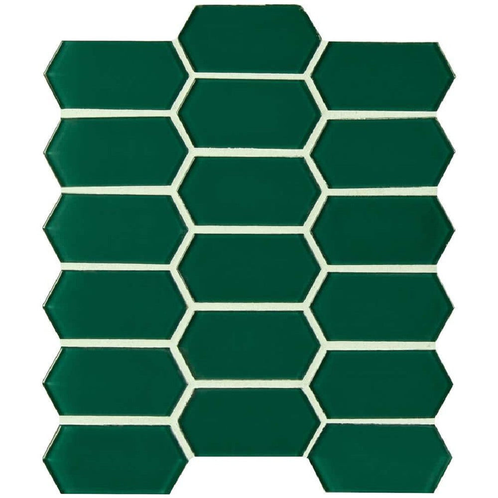 MS International 10" x 12" Laurel Glass Mosaic
