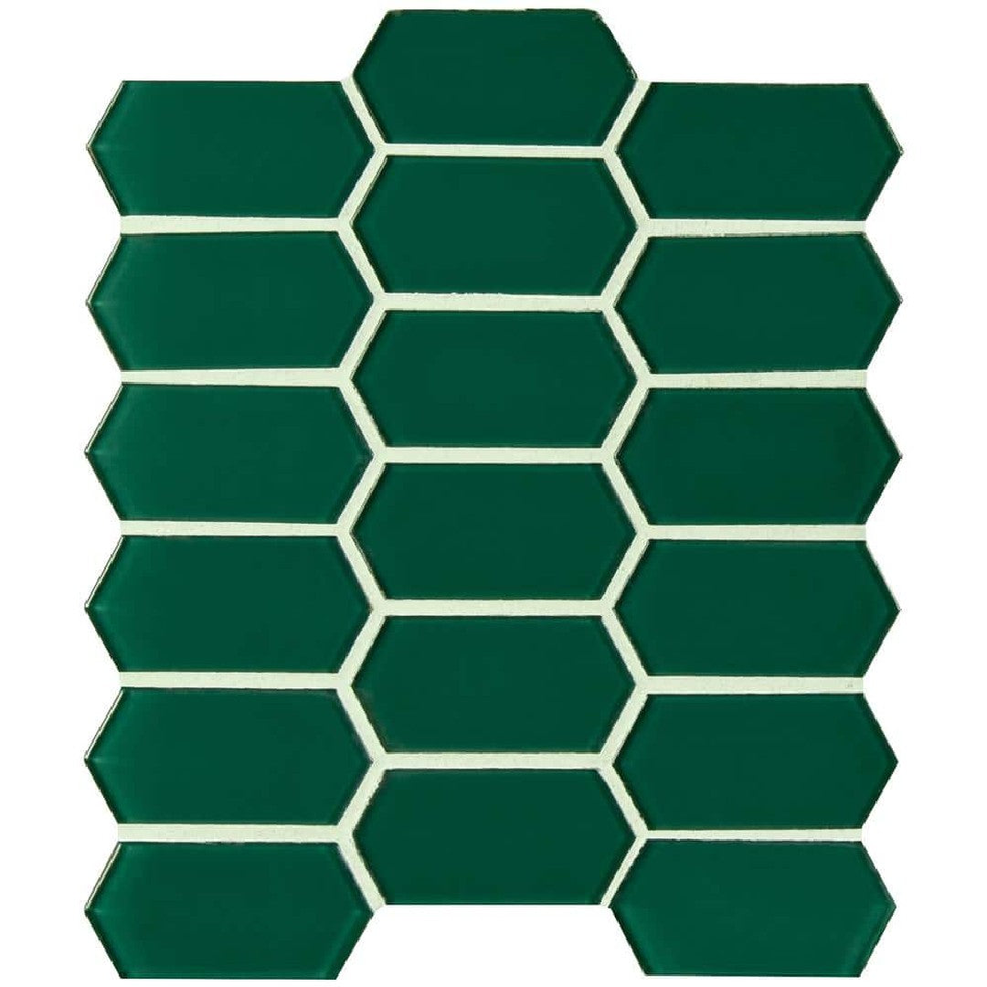 MS International 10" x 12" Laurel Glass Mosaic