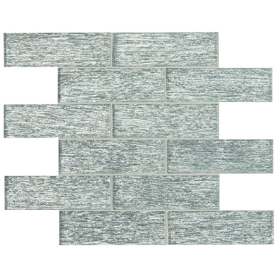 MS International 11.81" x 11.81" Subway Glass Mosaic