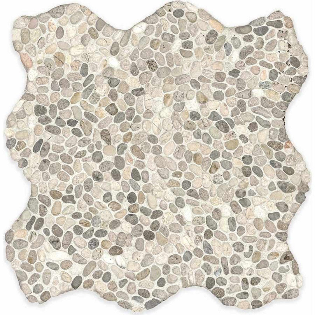 MS International 12" x 12" Pebbles Tumbled Mini Pebble Marble Mosaic