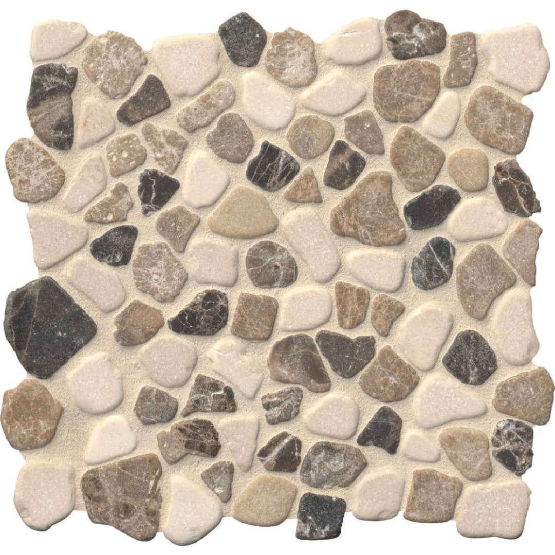 MS International 11.42" x 11.42" Rio Lago Tumbled Natural Stone Mosaic