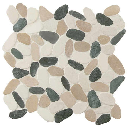 MS International 11.81" x 11.81" Rio Lago Tumbled Natural Stone Mosaic