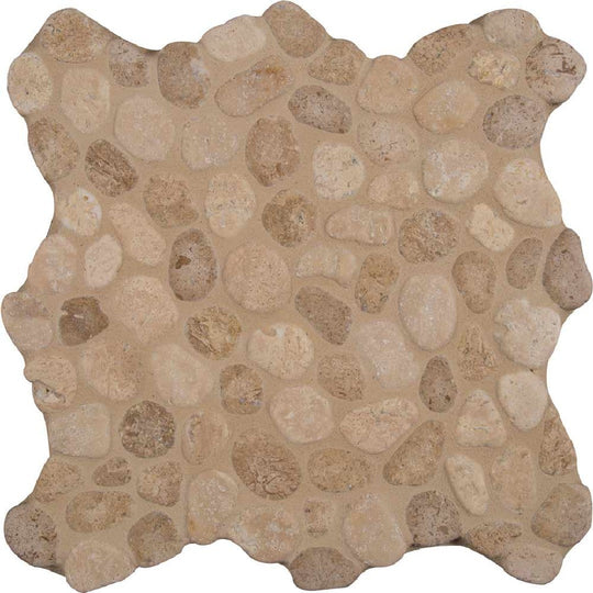 MS International 11.42" x 11.42" Rio Lago Tumbled Natural Stone Mosaic
