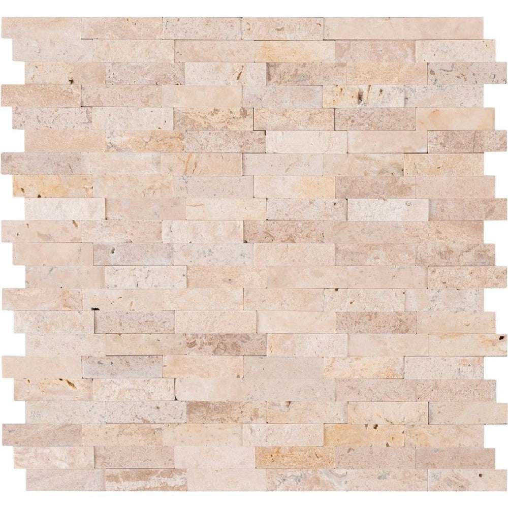 MS International 12" x 12" Splitface Natural Stone Mosaic