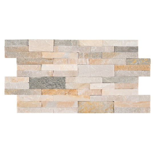 MS International 6" x 22" Stacked Stone Natural Stone Mosaic