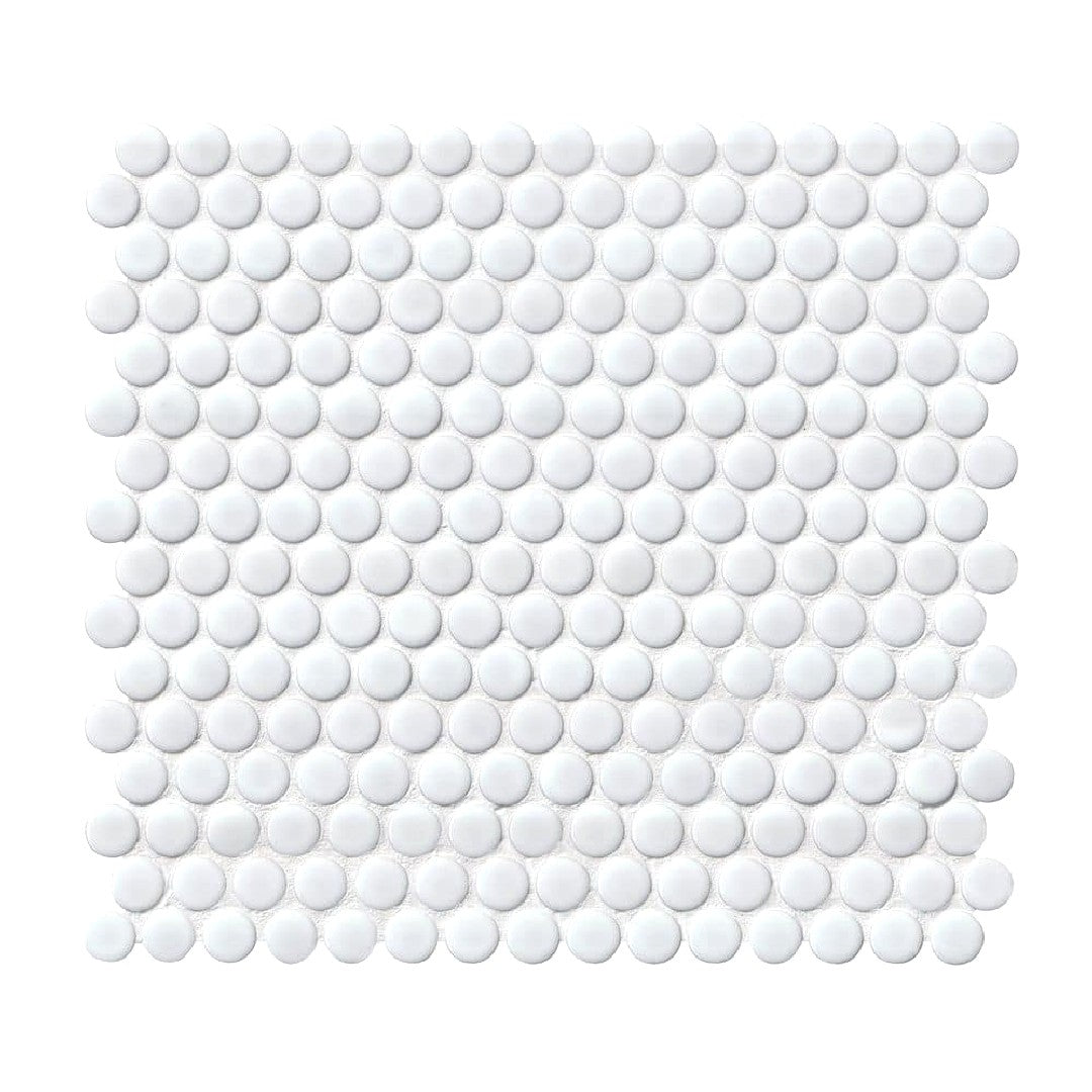 MS International 11" x 12" Domino Glossy Porcelain Mosaic