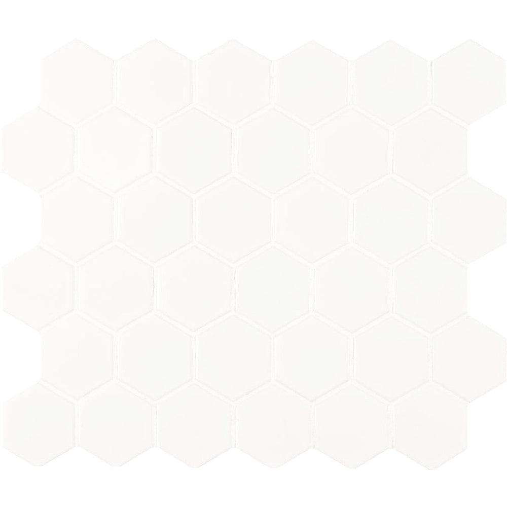 MS International 11.02" x 12.6" Domino Glossy Porcelain Mosaic