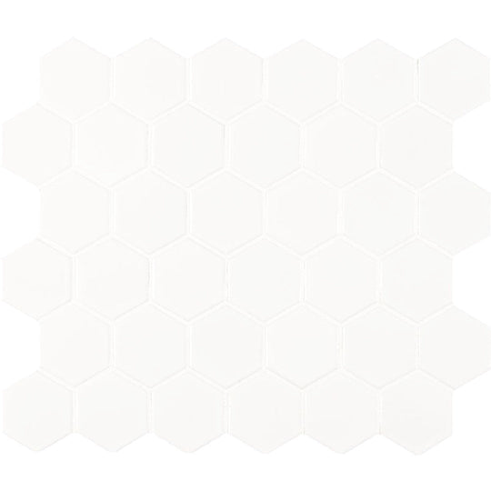 MS International 11.02" x 12.6" Domino Glossy Porcelain Mosaic