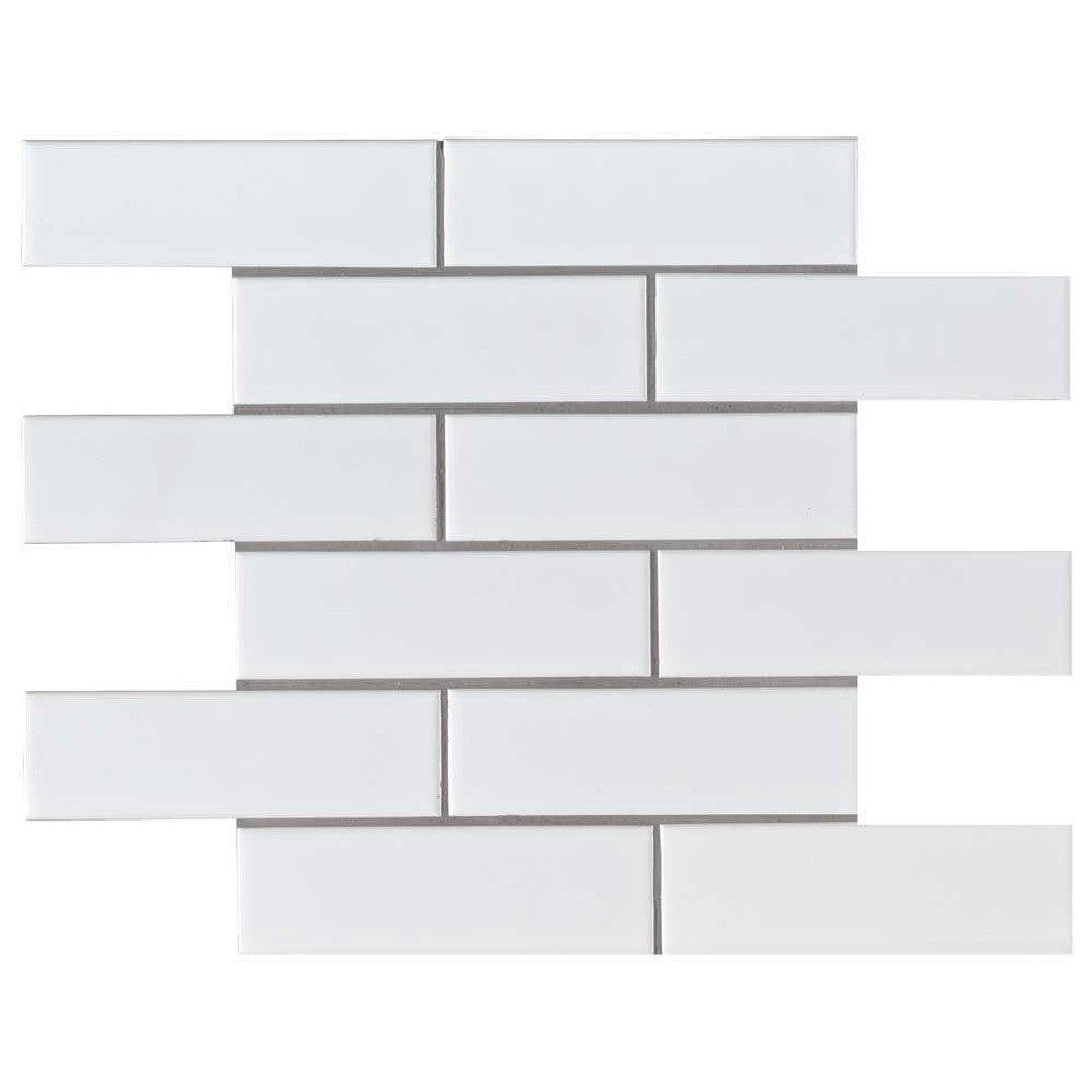 MS International 9.96" x 13.11" Domino Retro Matte Brick Porcelain Mosaic