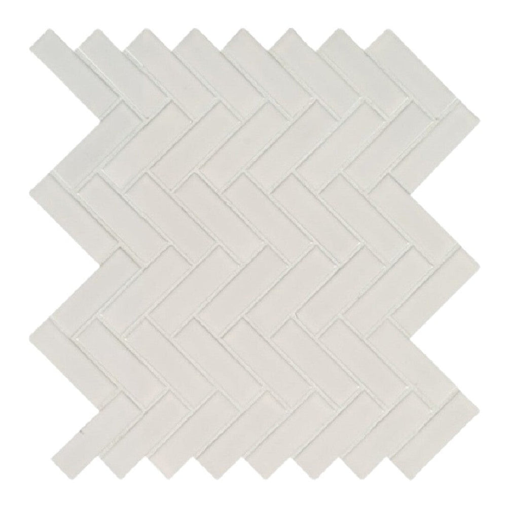 MS International 10.83" x 12.2" Domino Glossy Porcelain Mosaic