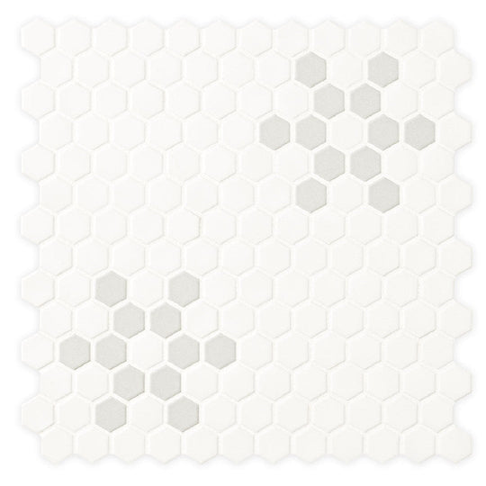 MS International 11.81" x 11.81" Domino Hexagon Porcelain Mosaic