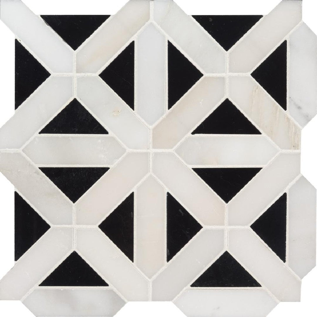MS International 12" x 12" Specialty Shapes Marble Mosaic