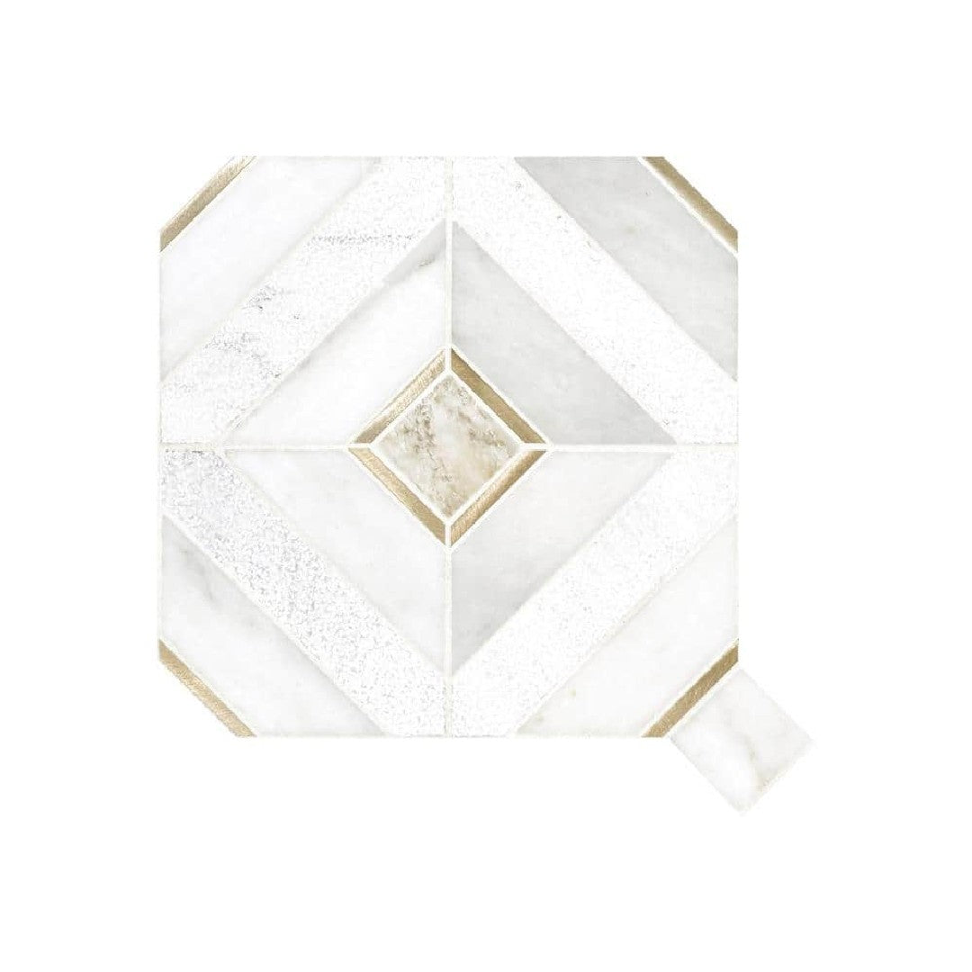 MS International 12" x 12" Luxor Natural Stone Mosaic