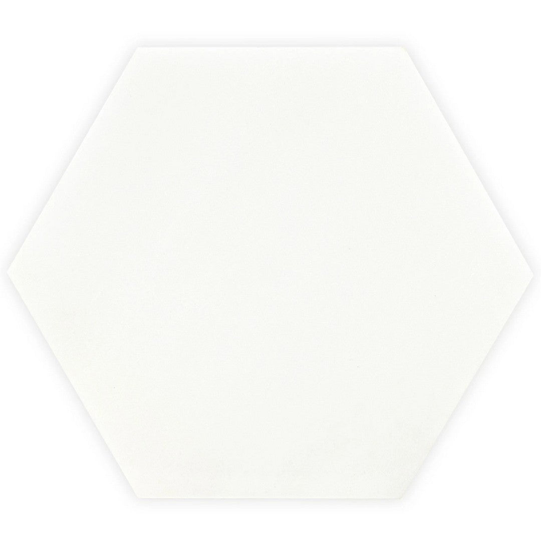 MS International 8" x 8" Arabescato Carrara Greecian White Polished Hexagonal Marble Tile