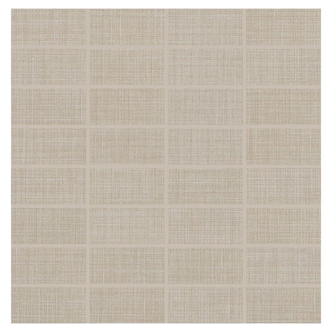 Daltile-Fabric-Art-12-x-12-Matte-Porcelain-1x3-Straight-Joint-Mosaic-Modern-Textile-Taupe