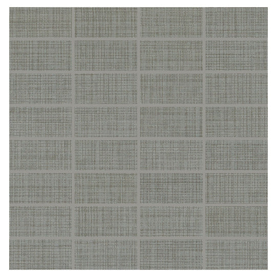 Daltile-Fabric-Art-12-x-12-Matte-Porcelain-1x3-Straight-Joint-Mosaic-Modern-Textile-Medium-Gray