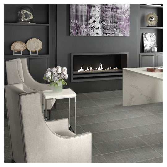 Daltile-Fabric-Art-12-x-24-Matte-Porcelain-Modern-Textile-Tile-Modern-Textile-Dark-Gray