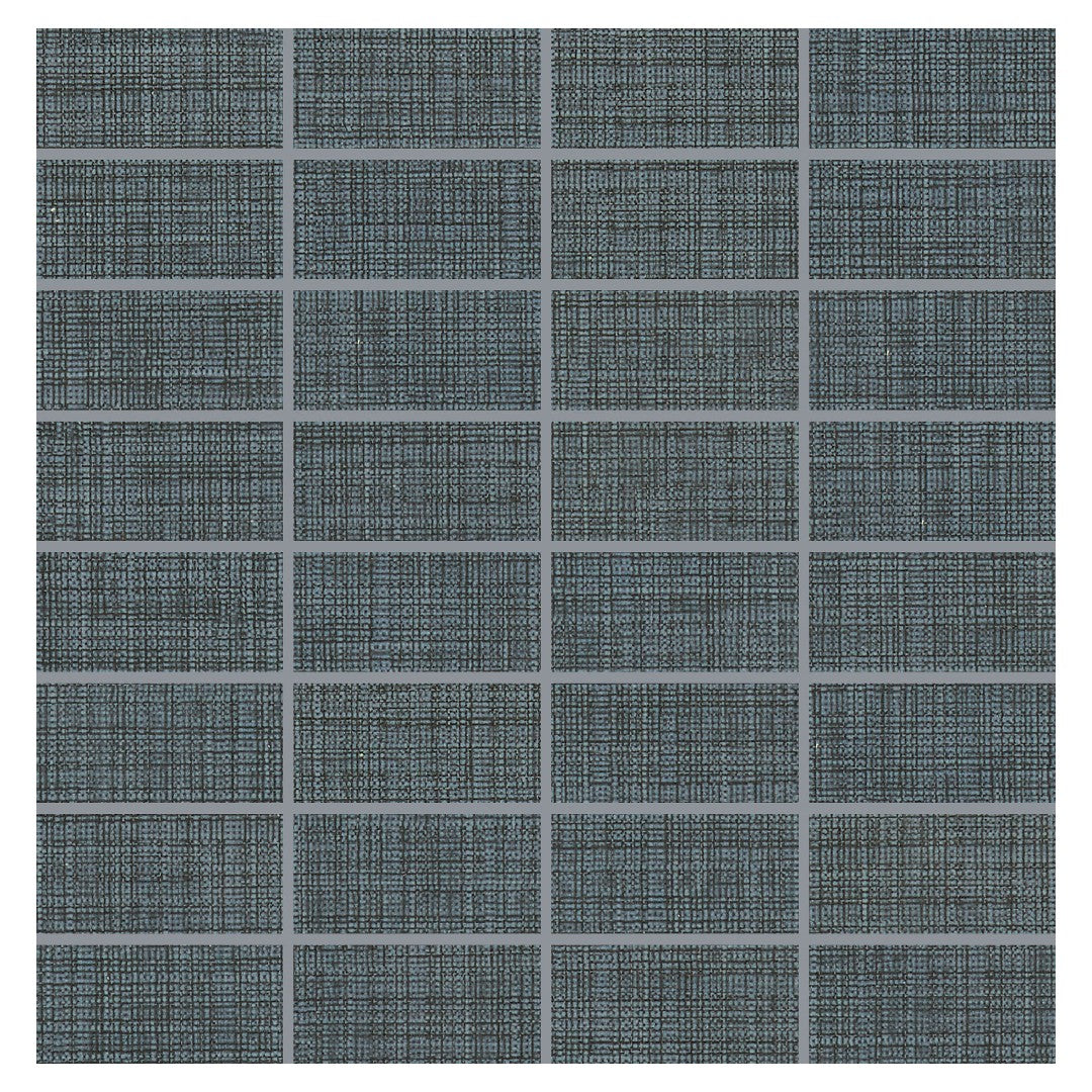 Daltile-Fabric-Art-12-x-12-Matte-Porcelain-1x3-Straight-Joint-Mosaic-Modern-Textile-Midnight-Blue