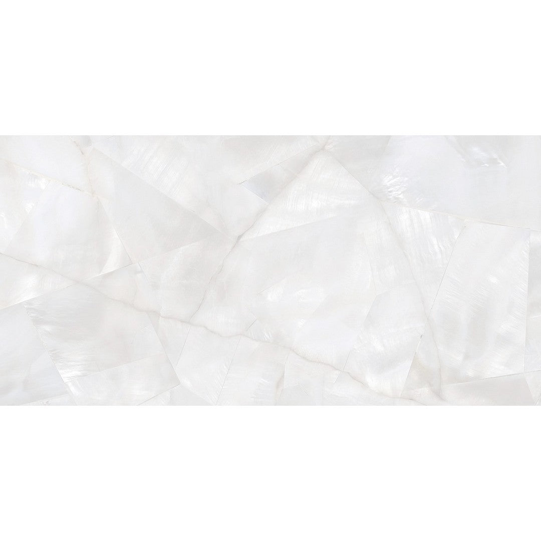 Tesoro 12" x 24" Mother Of Pearl Rectified Polished Porcelain Tile
