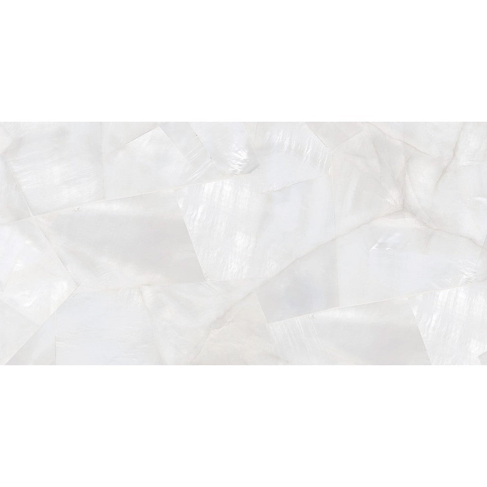 Tesoro 4" x 12" Mother Of Pearl Rectified Polished Porcelain Tile