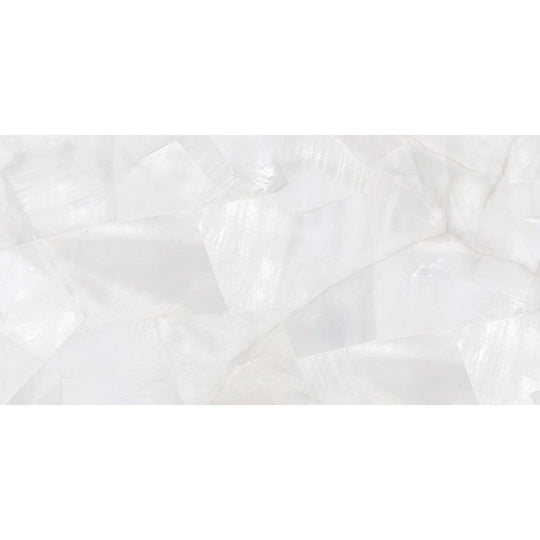 Tesoro 4" x 12" Mother Of Pearl Rectified Polished Porcelain Tile