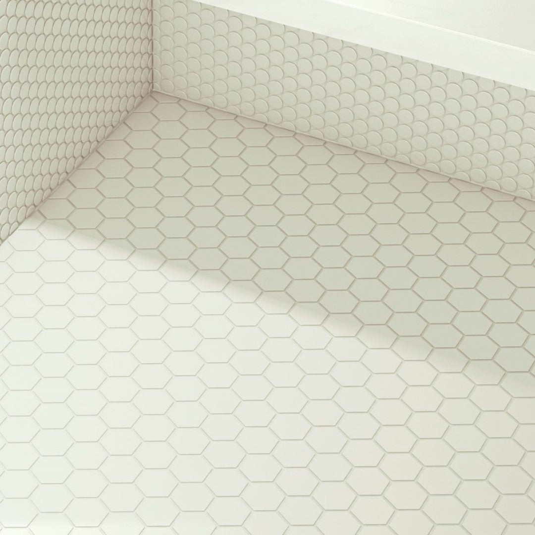 Crossville-10.7-x-12.84-Multiplier-Gloss-Porcelain-2-Hexagon-White