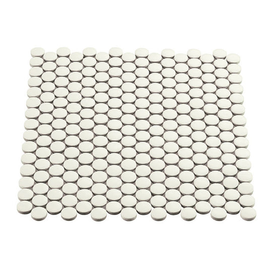 Crossville 11.5" x 12.76" Multiplier Matte Porcelain 0.75" Penny Round Mosaic