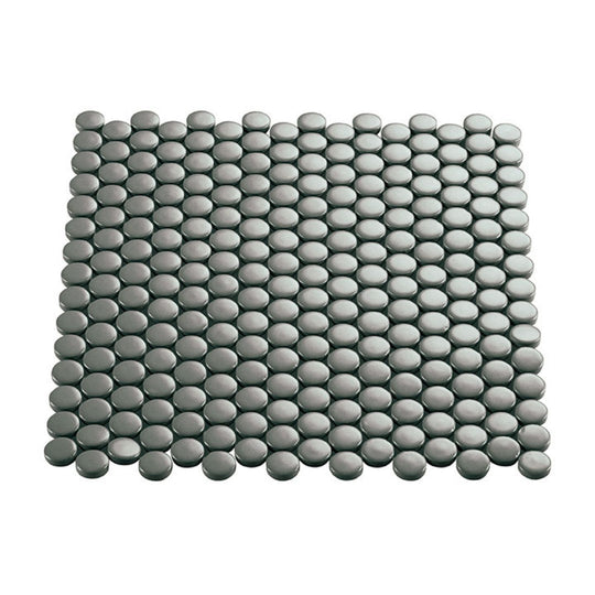 Crossville 11.5" x 12.76" Multiplier Gloss Porcelain 0.75" Penny Round Mosaic