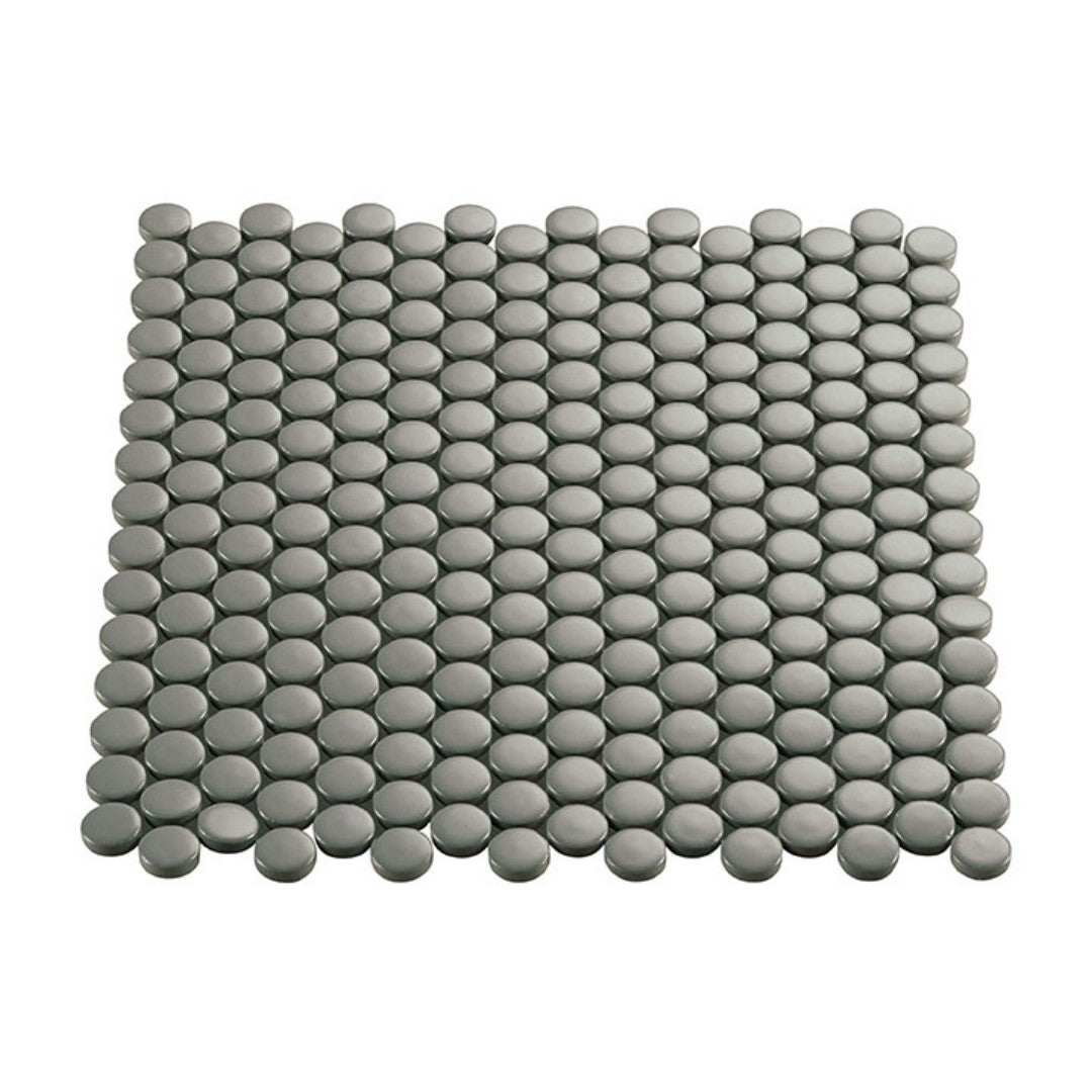 Crossville 11.5" x 12.76" Multiplier Matte Porcelain 0.75" Penny Round Mosaic