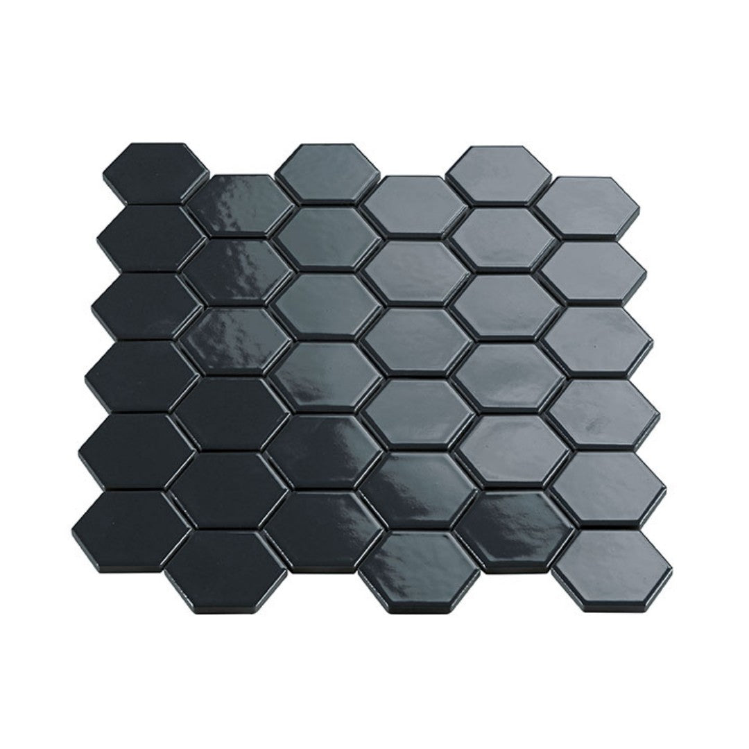 Crossville 10.7" x 12.84" Multiplier Gloss Porcelain 2" Hexagon