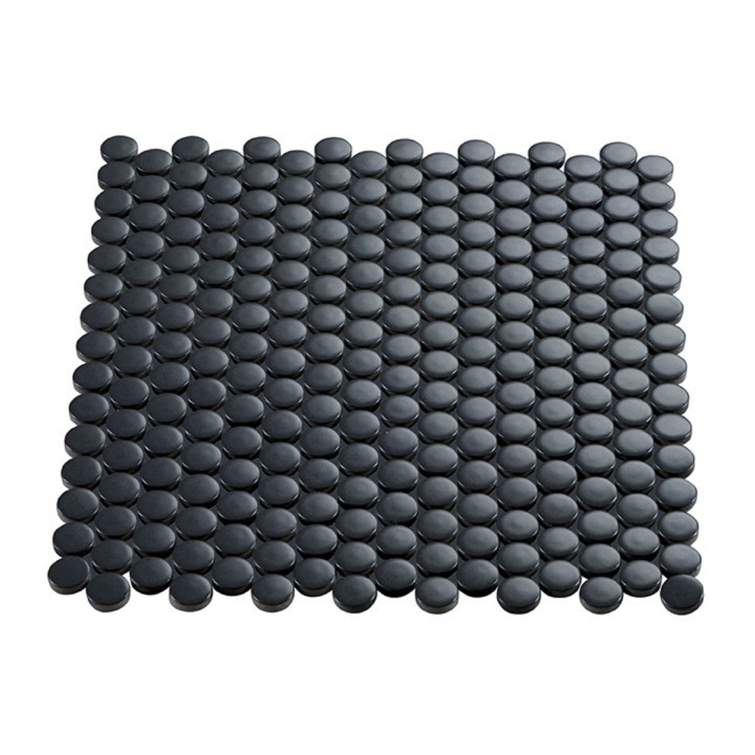Crossville 11.5" x 12.76" Multiplier Matte Porcelain 0.75" Penny Round Mosaic