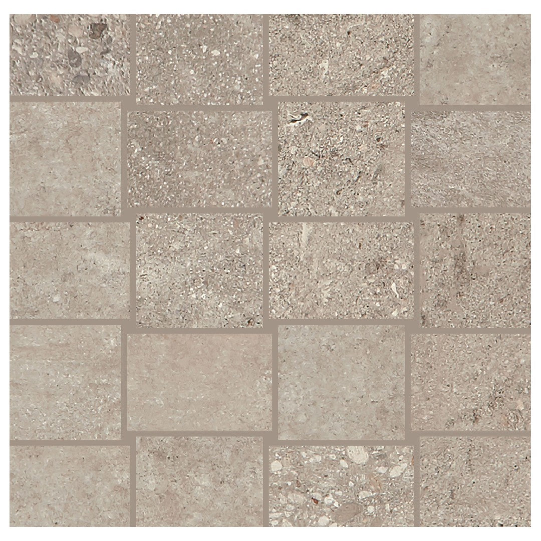 Daltile Museo 12" x 12" Matte Porcelain 2x3" Abstract Mosaic