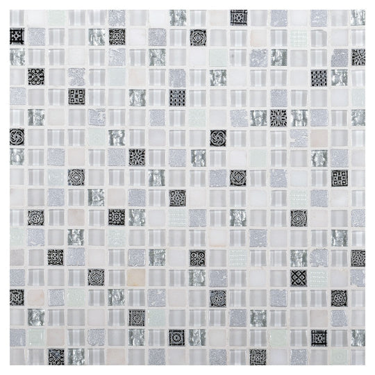 Daltile-Marvel-12-x-12-Stone-&-Glass-5/8-Straight-Joint-Mosaic-Illusion