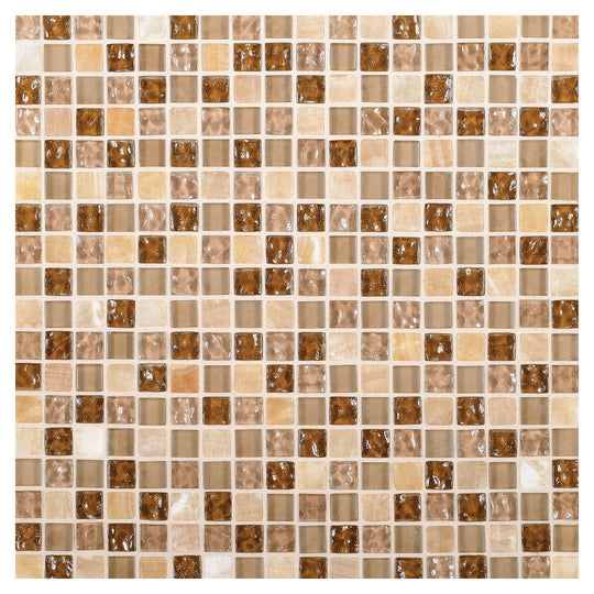 Daltile-Marvel-12-x-12-Stone-&-Glass-5/8-Straight-Joint-Mosaic-Gemstone