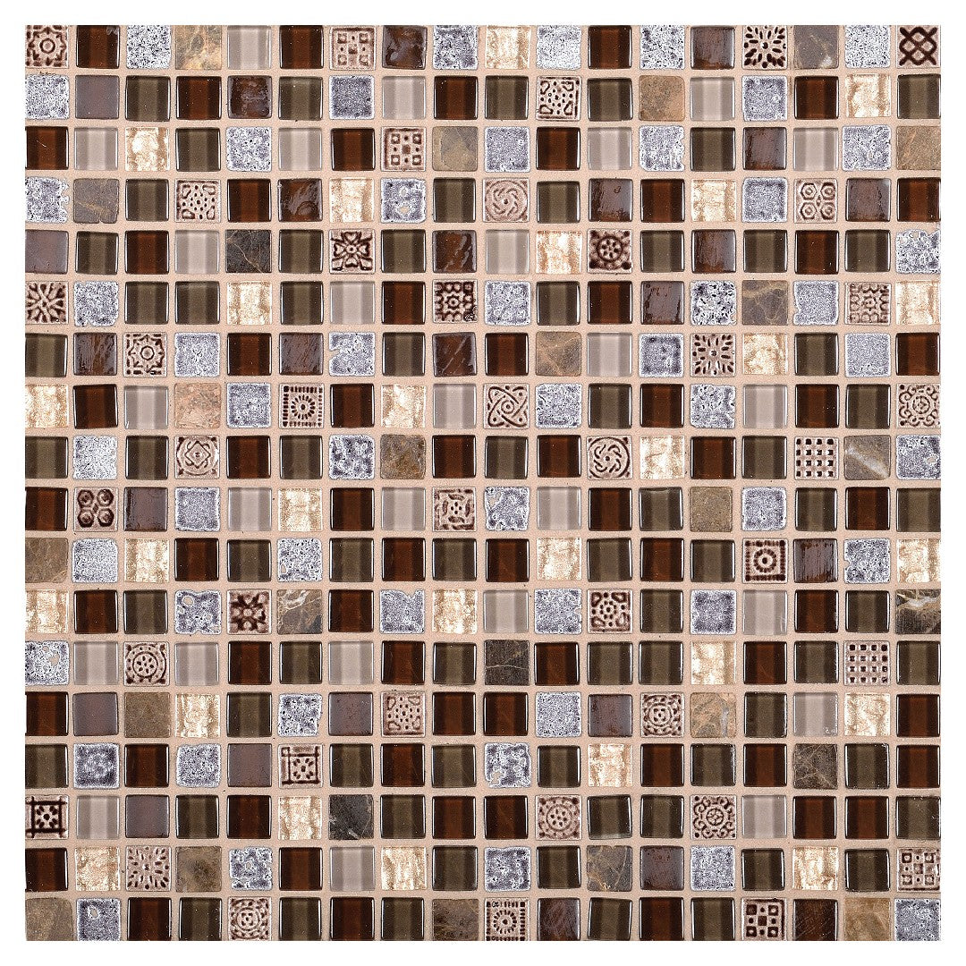 Daltile-Marvel-12-x-12-Stone-&-Glass-5/8-Straight-Joint-Mosaic-Whimsical