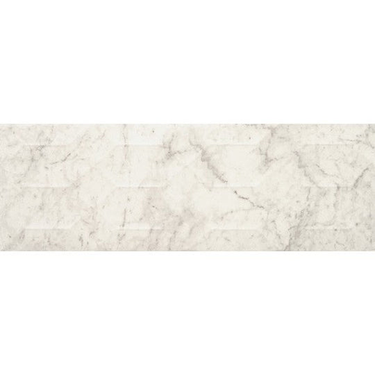 American Olean 8" x 24" Mythique Marble Matte Ceramic Multi Wave Crest Tile