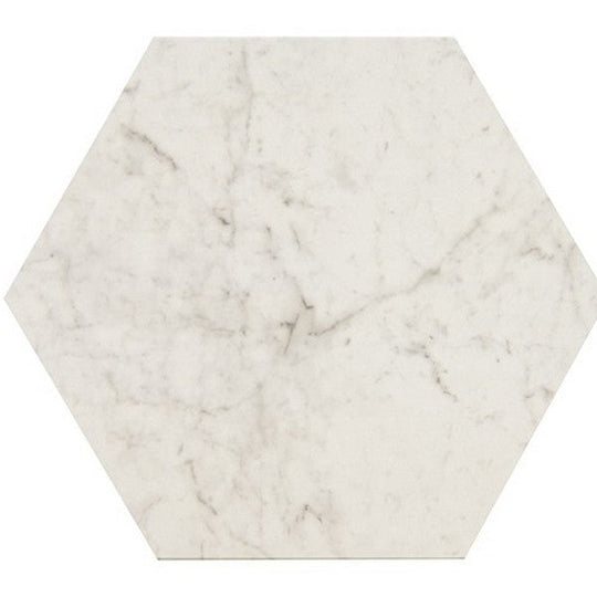 American Olean 7.88" x 9.13" Mythique Marble Matte Hexagon Porcelain Tile