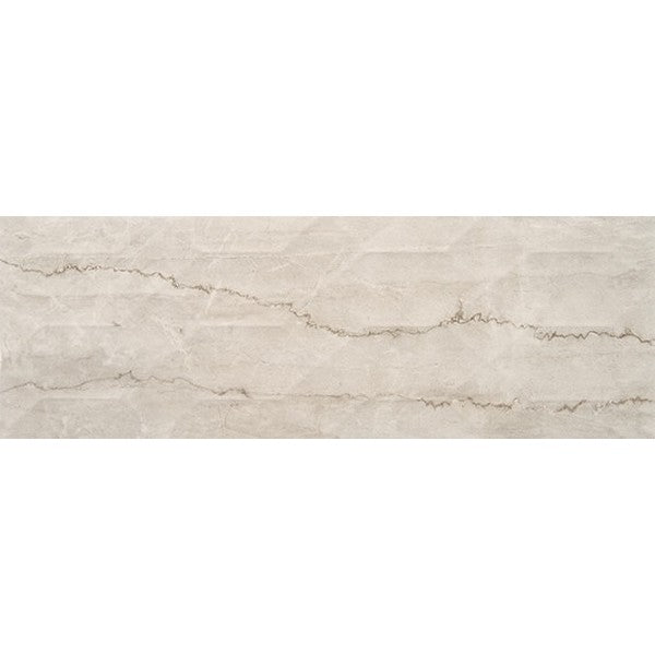 American Olean 8" x 24" Mythique Marble Matte Ceramic Multi Wave Crest Tile