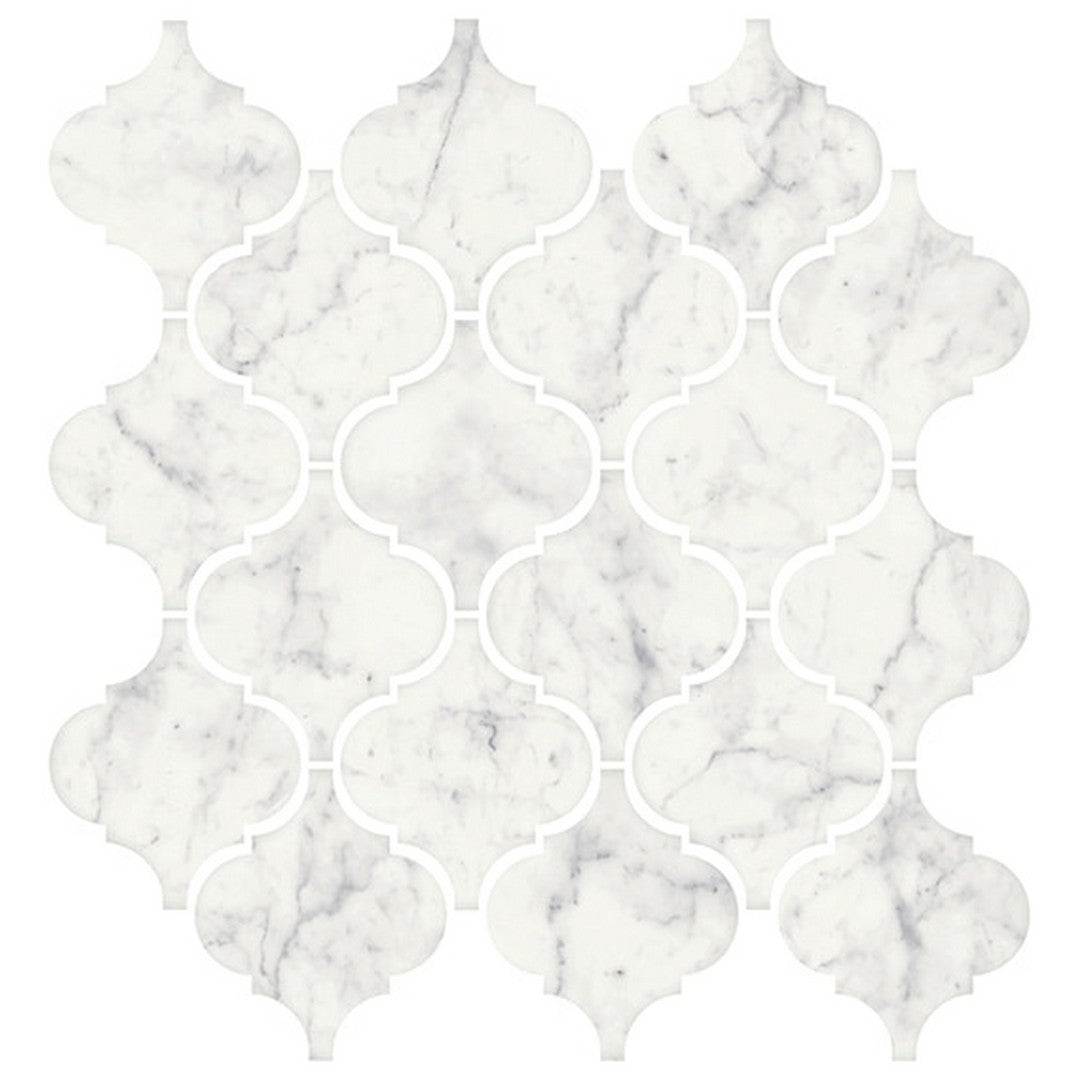 American Olean 11" x 12" Mythique Marble Matte Ceramic Arabesque Mosaic