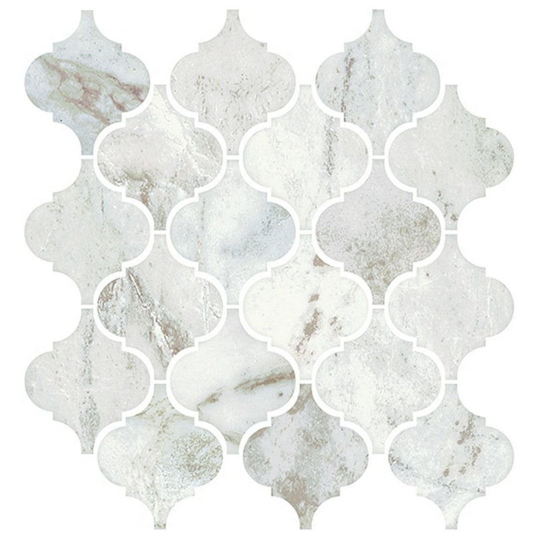 American Olean 11" x 12" Mythique Marble Matte Ceramic Arabesque Mosaic