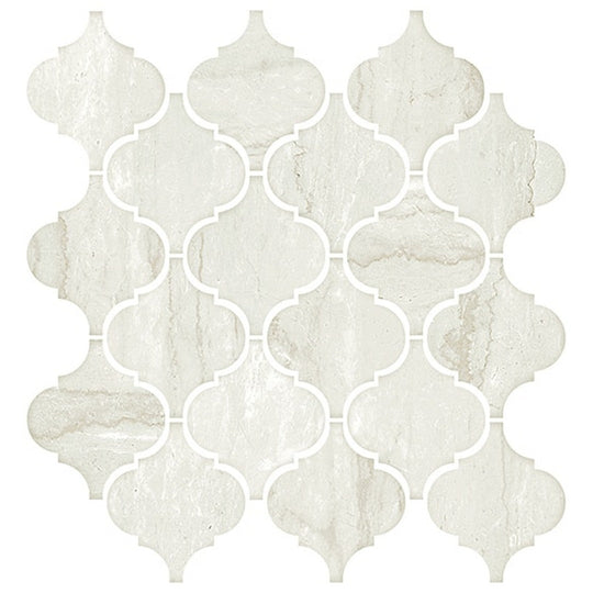 American Olean 11" x 12" Mythique Marble Matte Ceramic Arabesque Mosaic