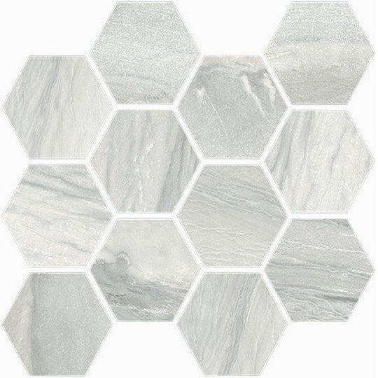Happy Floors Macaubas 12" x 14" Hexagon Mosaic